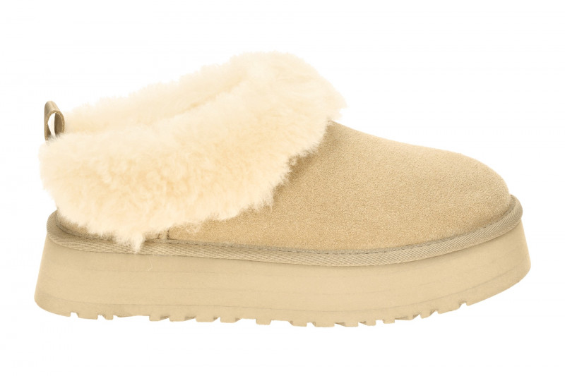 UGG Tazzele Boots Plateau Slipper beige Warmfutter