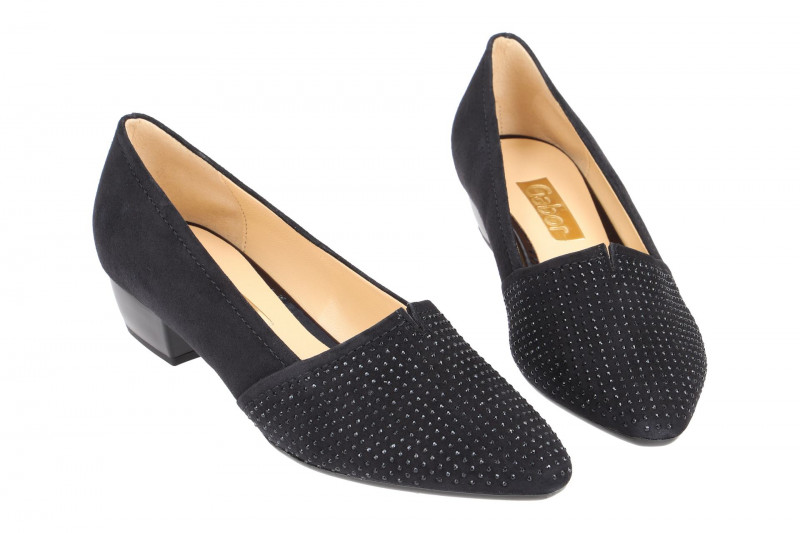 Gabor Pumps blau pazifik Samt 25.134.16