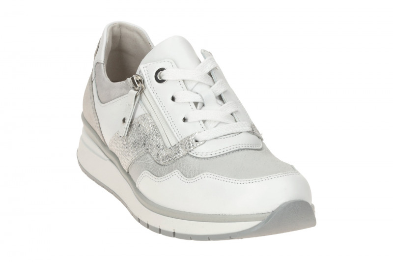 Gabor comfort Sneaker Schuhe grau weiß K-Weite 66.306.61
