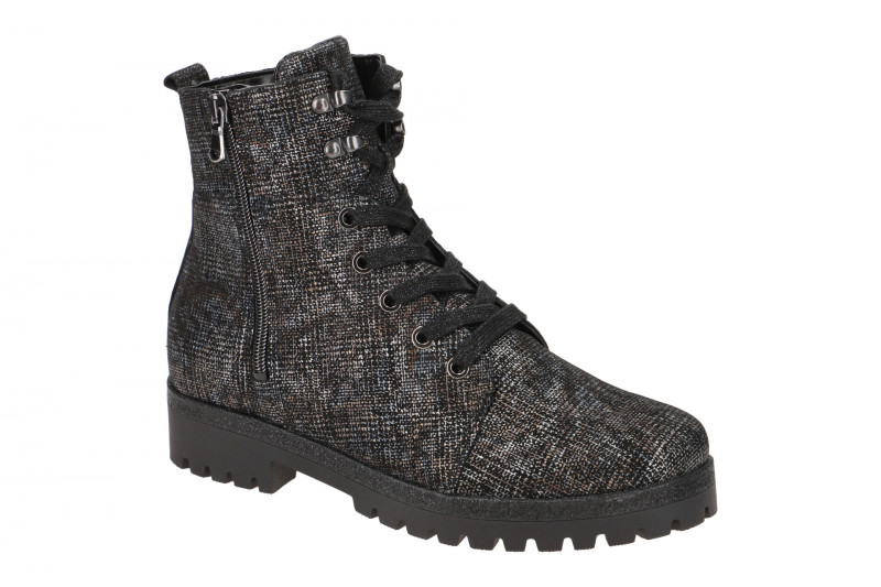 Waldläufer Hanako Stiefel schwarz bunt 338813
