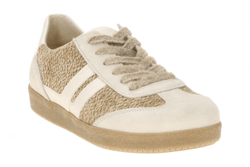 Gabor Schuhe Retro-Sneakers grau beige Fell 6011.01.011