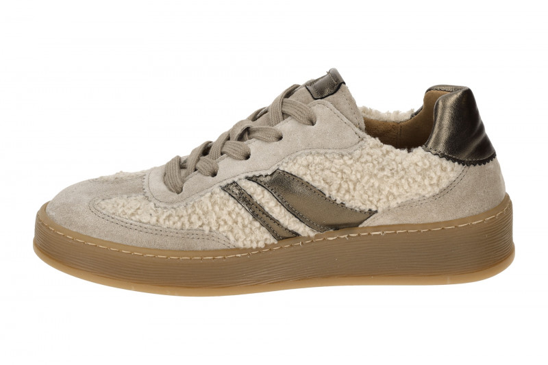 Gabor comfort Sneaker Schuhe grau panna Wolle 76.475.61