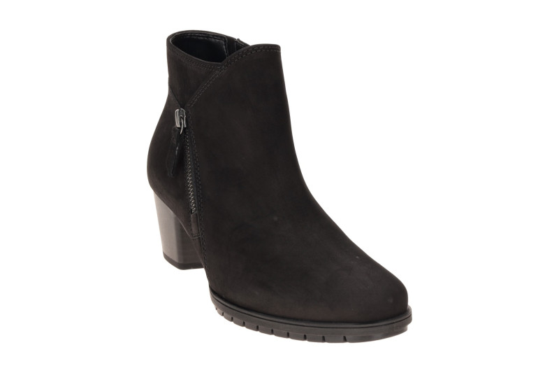 Gabor Stiefelette schwarz Nubuck H-Weite 8033.01.002