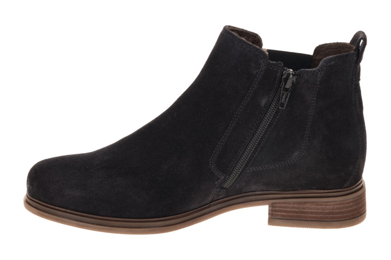 Gabor Stiefelette blau Velour 8040.03.005