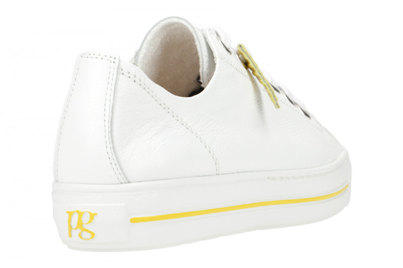Paul Green Sneaker Schuhe weiß gelb 4960
