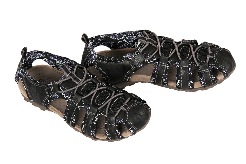 Geox Sand.Strel Damen Sandale schwarz
