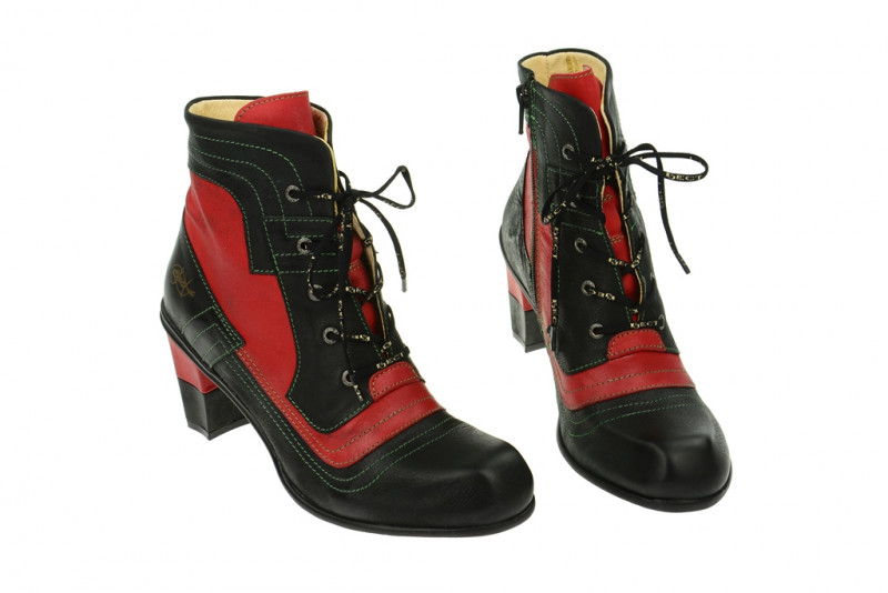 Eject Iris Stiefelette schwarz rot