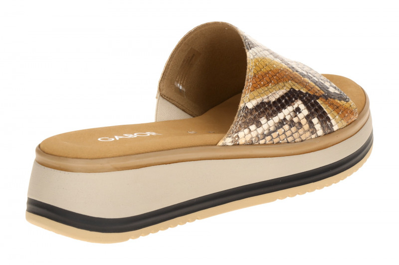 Gabor Plateau Pantolette braun Python 82.740.82
