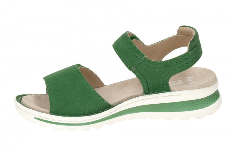 ara Tampa Sandale grün Samt Velour 12-47207