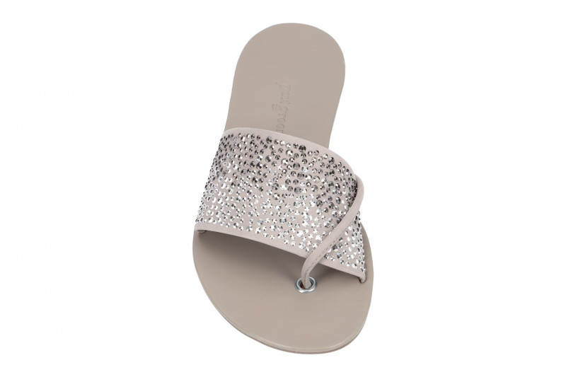 Paul Green Glamour Pantolette grau quarz 6049