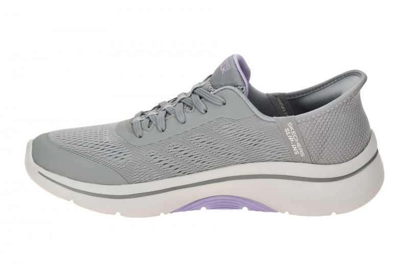 Skechers Go Walk Arch Fit Schuhe grau lila SLIP-INS 125319