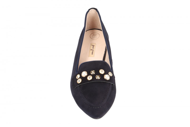 Paul Green Schuhe spitze Slipper blau 2375