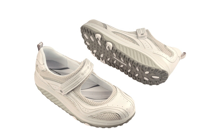 Skechers Shape ups weiß Slipper Fitness Schuhe