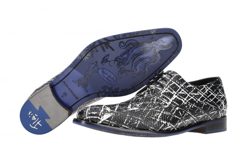 Floris van Bommel Schuhe schwarz weiß 18159