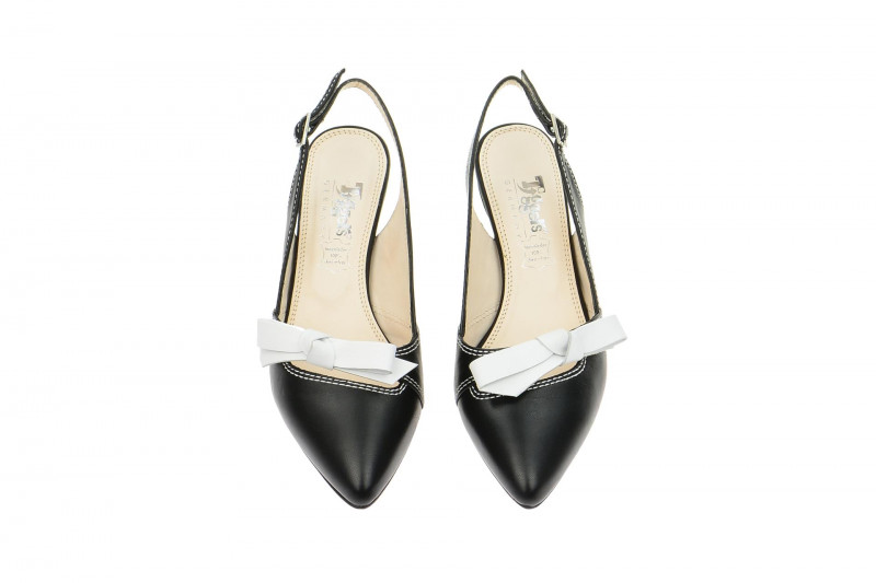 Tiggers Dana Sling Pumps schwarz weiß TT151-Dana 13SA