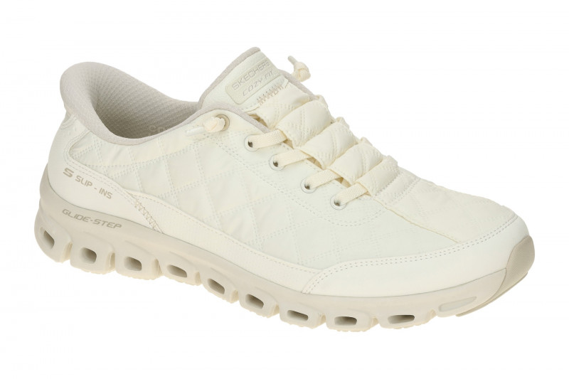 Skechers Glide Step Schuhe beige offwhite Slip-Ins 104556
