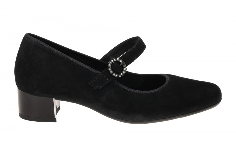 ARA Nizza Spangenpumps schwarz Samt 12-35829