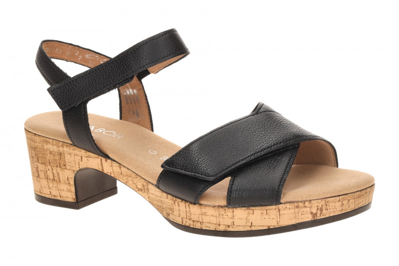 Gabor Plateau Sandalette schwarz Glattleder 82.072.57