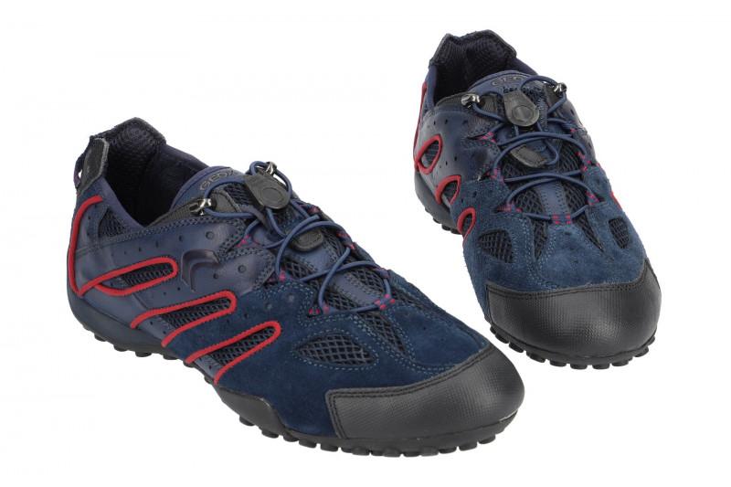 Geox Snake Schuhe blau rot U4207J 02214 C4E7W