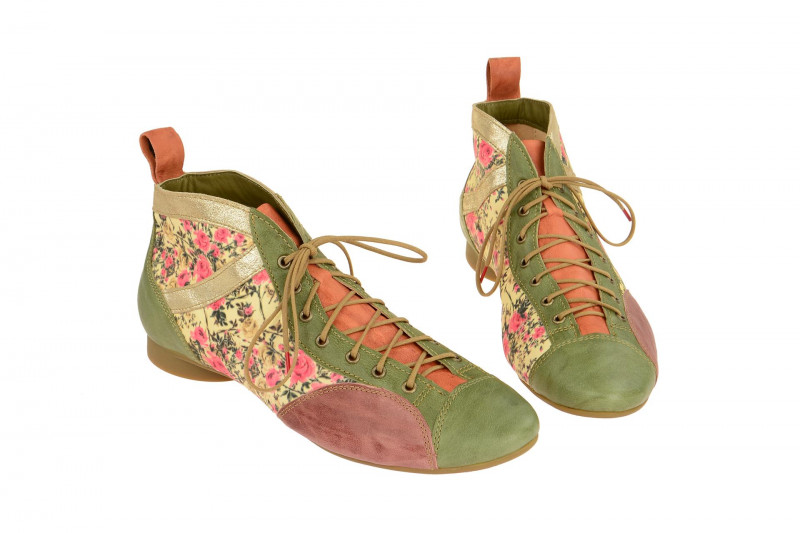 Think Guad Stiefelette grün oliv kombi