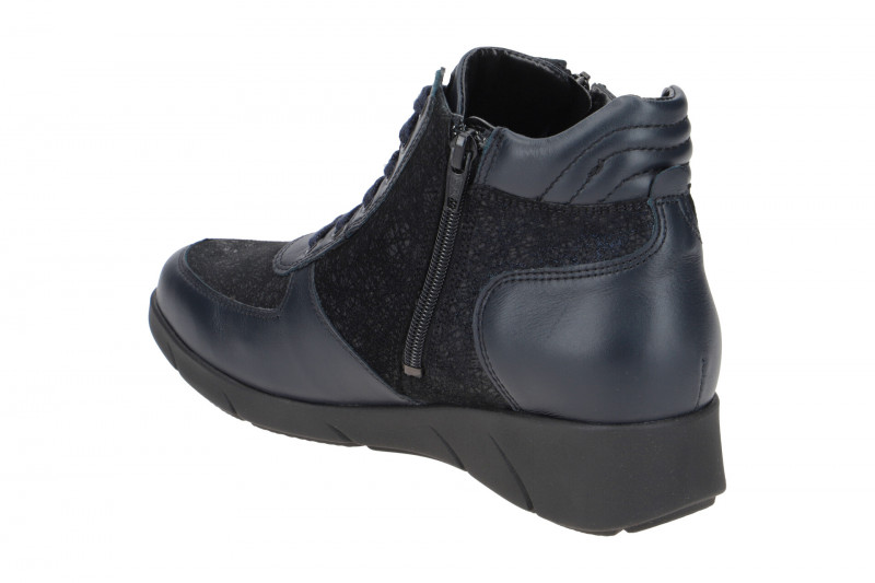 Waldläufer Kaina Warmfutter Stiefeletten blau K-Weite