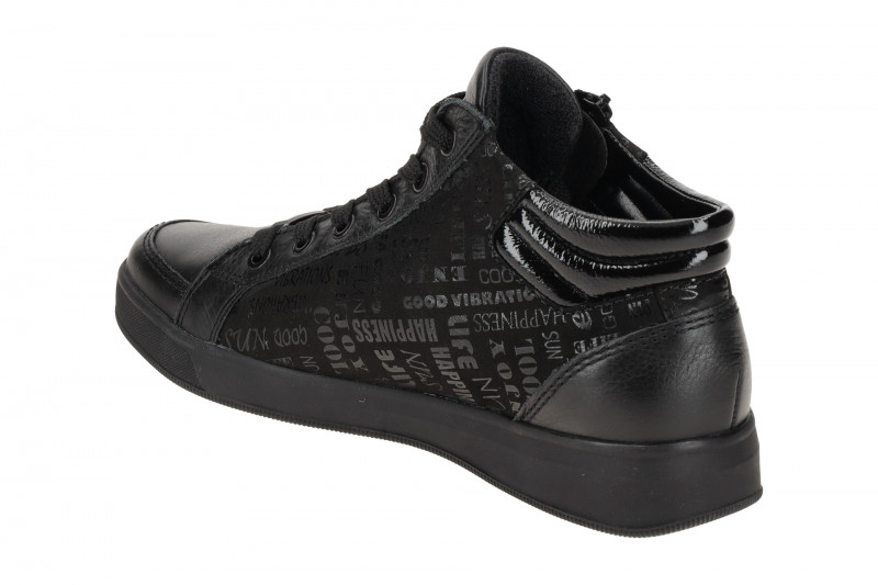 ARA Rom Schuhe Sneaker schwarz Glattleder 12-44499