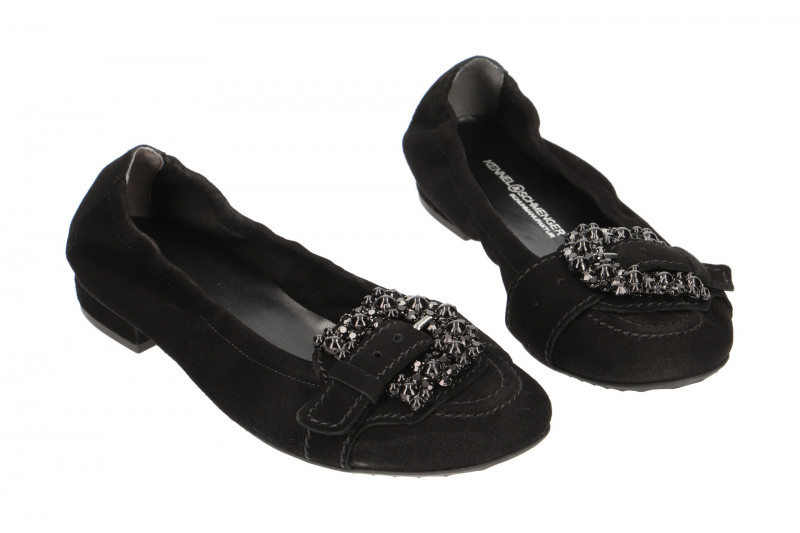 K&S Malu Ballerinas schwarz crystal 10970