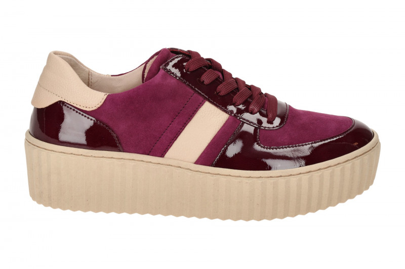 Gabor Schuhe lila Plateau Schnür Sneakers 53.203.10