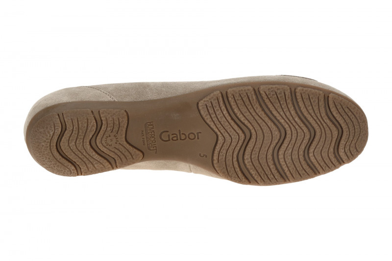 Gabor Schuhe Ballerina Slipper grau kiesel 74.166.12