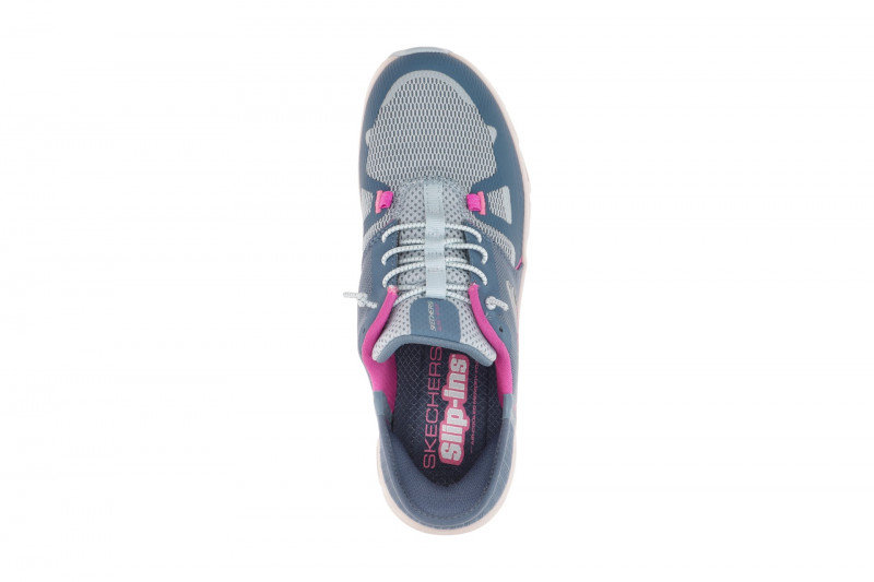 Skechers Glide Step Schuhe blau slate Damen SLIP-INS 150420