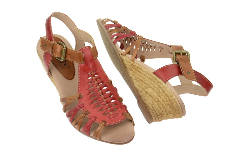 Pikolinos Keil Sandale - Cullera sandia rot - 976-8112