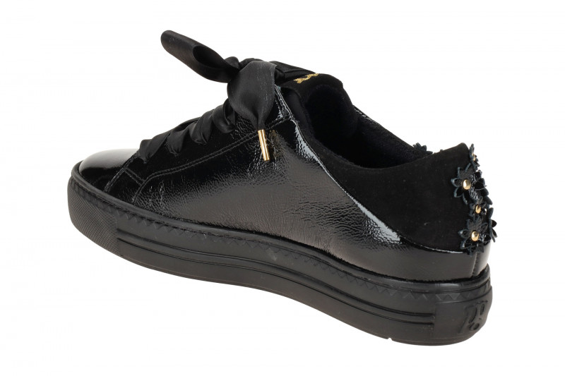 Paul Green Sneaker Schuhe schwarz Blüten 5307