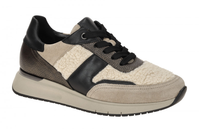 Gabor comfort Sneaker Schuhe beige creme Fell 76.445.61