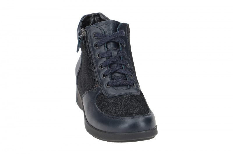 Waldläufer Kaina Warmfutter Stiefeletten blau K-Weite
