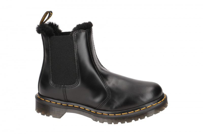 Dr Martens 2976 Leonore Stiefelette Chelsea-Boot grau Warmfutter