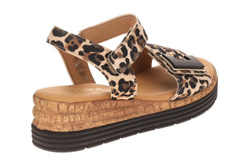 Gabor Keil Sandale braun schwarz Luchs 82.700.90