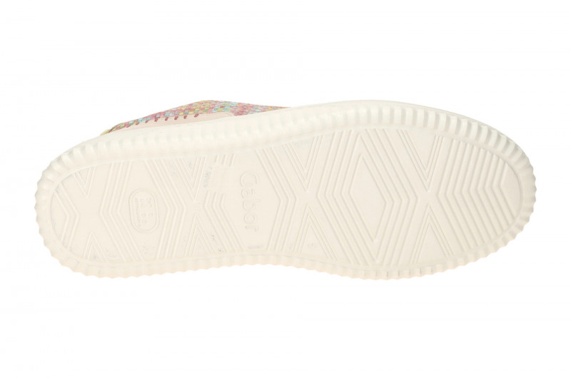 Gabor Comfort Como Sneakers beige bunt Flecht K-Weite 66.405.62