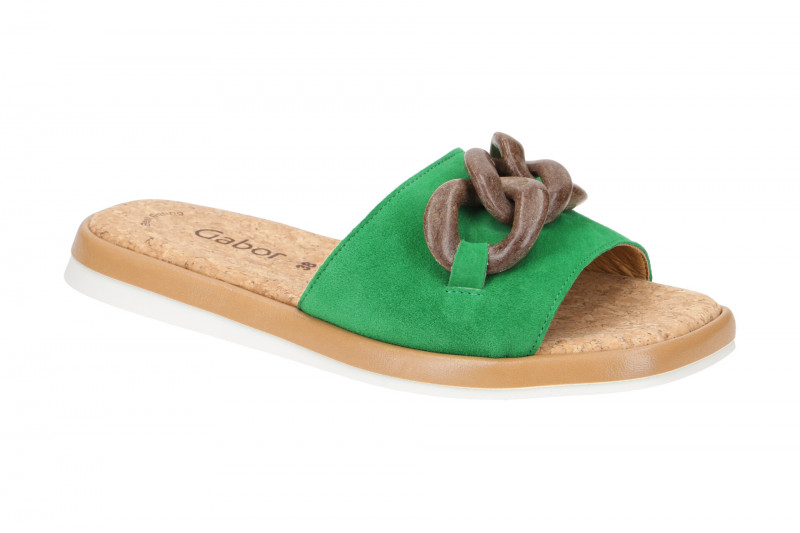 Gabor Pantolette grün verde 24.510.19