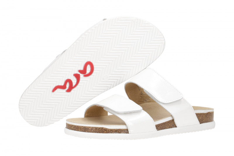 ara Sylt Pantolette weiß Lack 12-38104