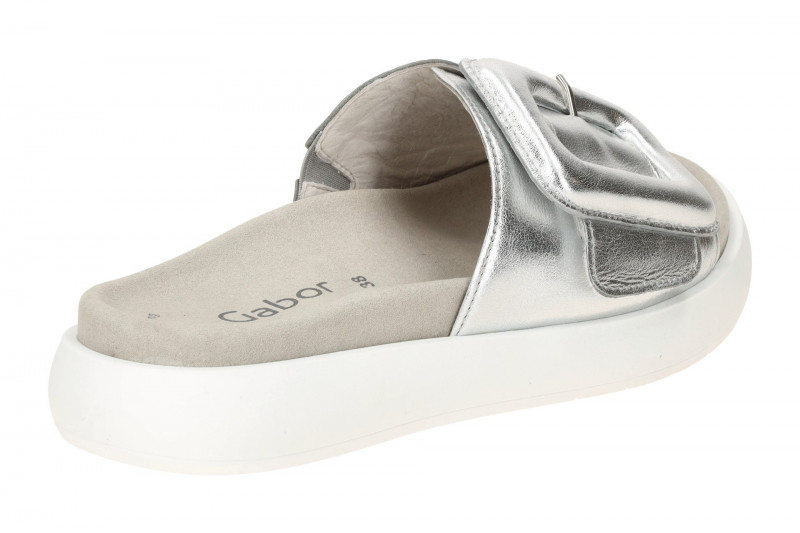 Gabor Plateau Pantolette silber grau metallic 83.751.61