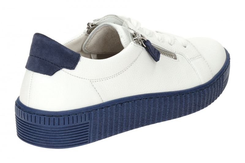 Gabor Schuhe weiß blau Damen Sneakers 63.334.26