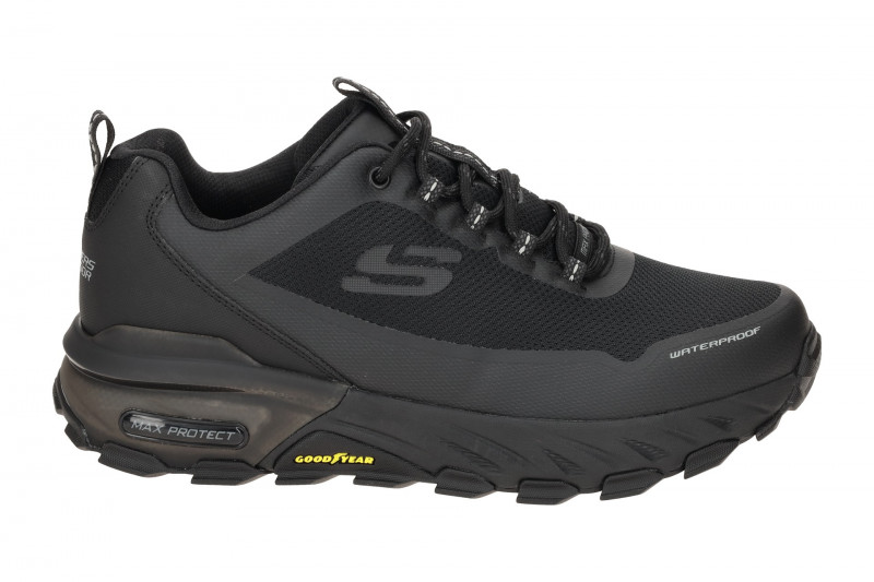 Skechers Max Protect Schuhe schwarz all black Herren Waterproof 237304