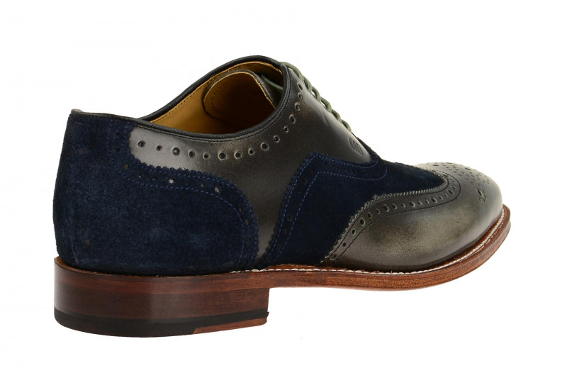 Gordon & Bros Schuhe Fabien grau blau Rahmengenäht 3859-D