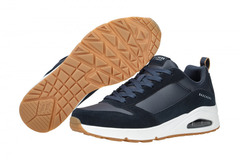 Skechers Uno Schuhe blau Herren Sneakers 52468