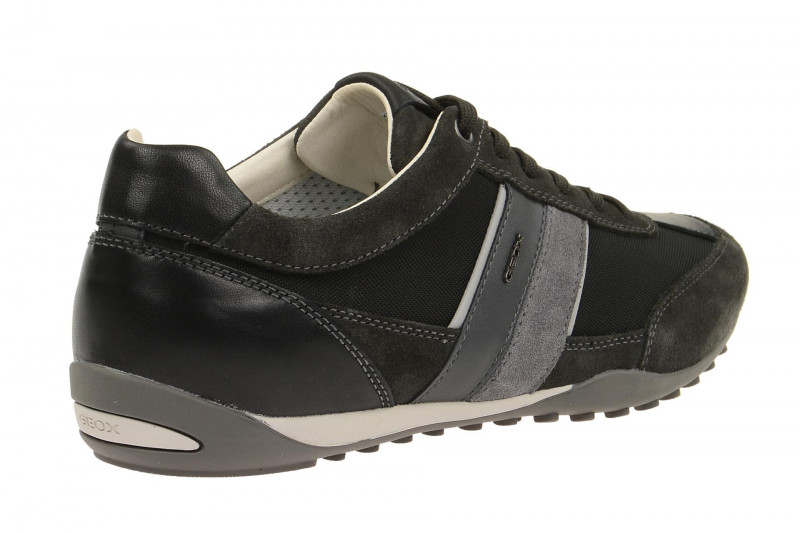 Geox Respira Wells C Halbschuhe in schwarz grau Herren Sneakers