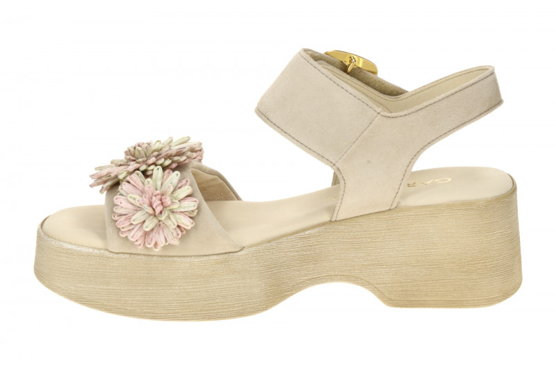 Gabor Fashion Plateau Sandalette grau multi Blumen 84.525.12