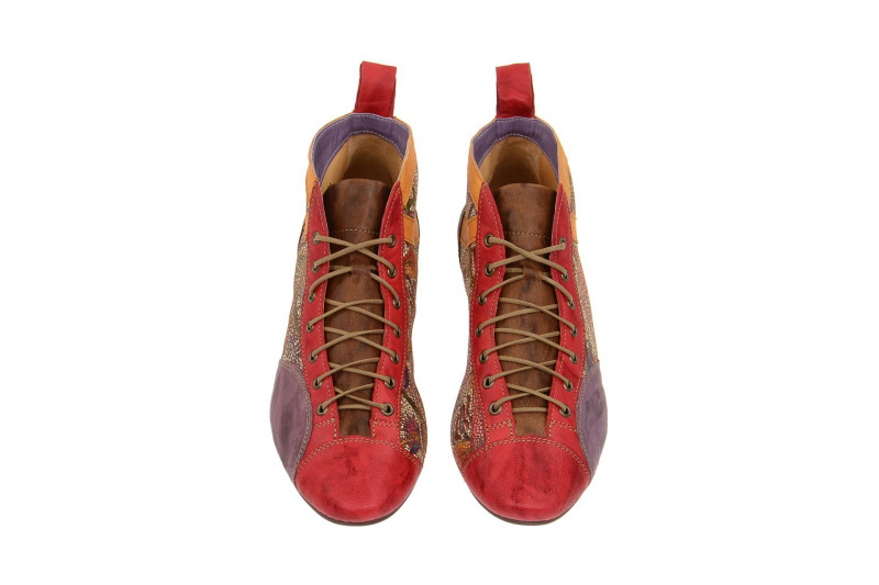 Think Guad Stiefelette rot effekt kombi 0-80288-76