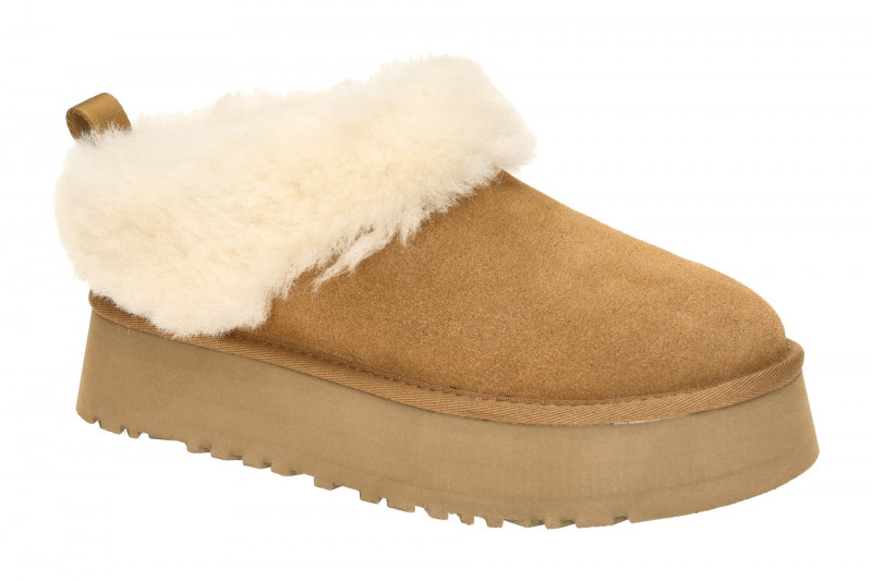 UGG Tazzele Boots Plateau Slipper braun chestnut Warmfutter