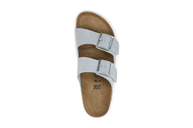 Birkenstock Arizona Papillio Chunky Pantolette hellblau SCHMAL 1029141