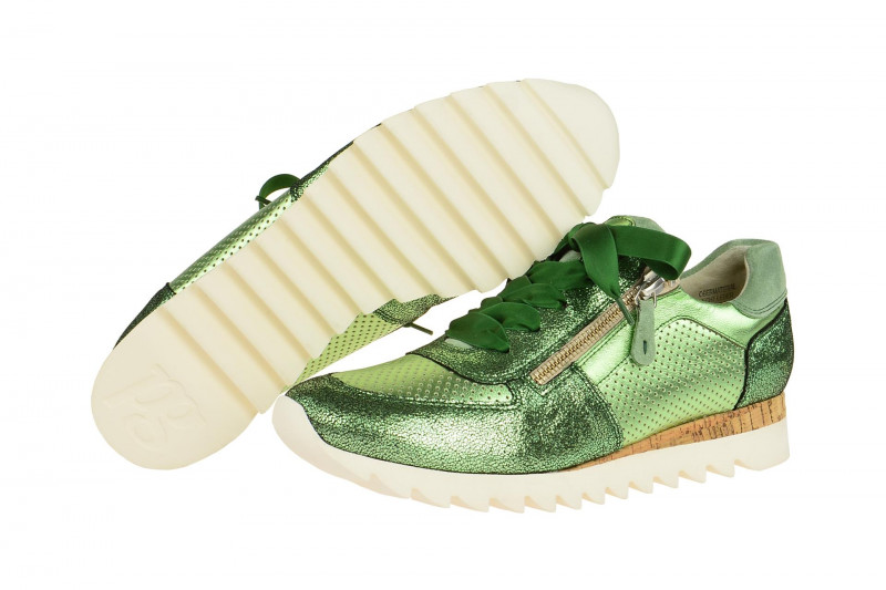 Paul Green Schuhe Sneakers grün metallic 4650